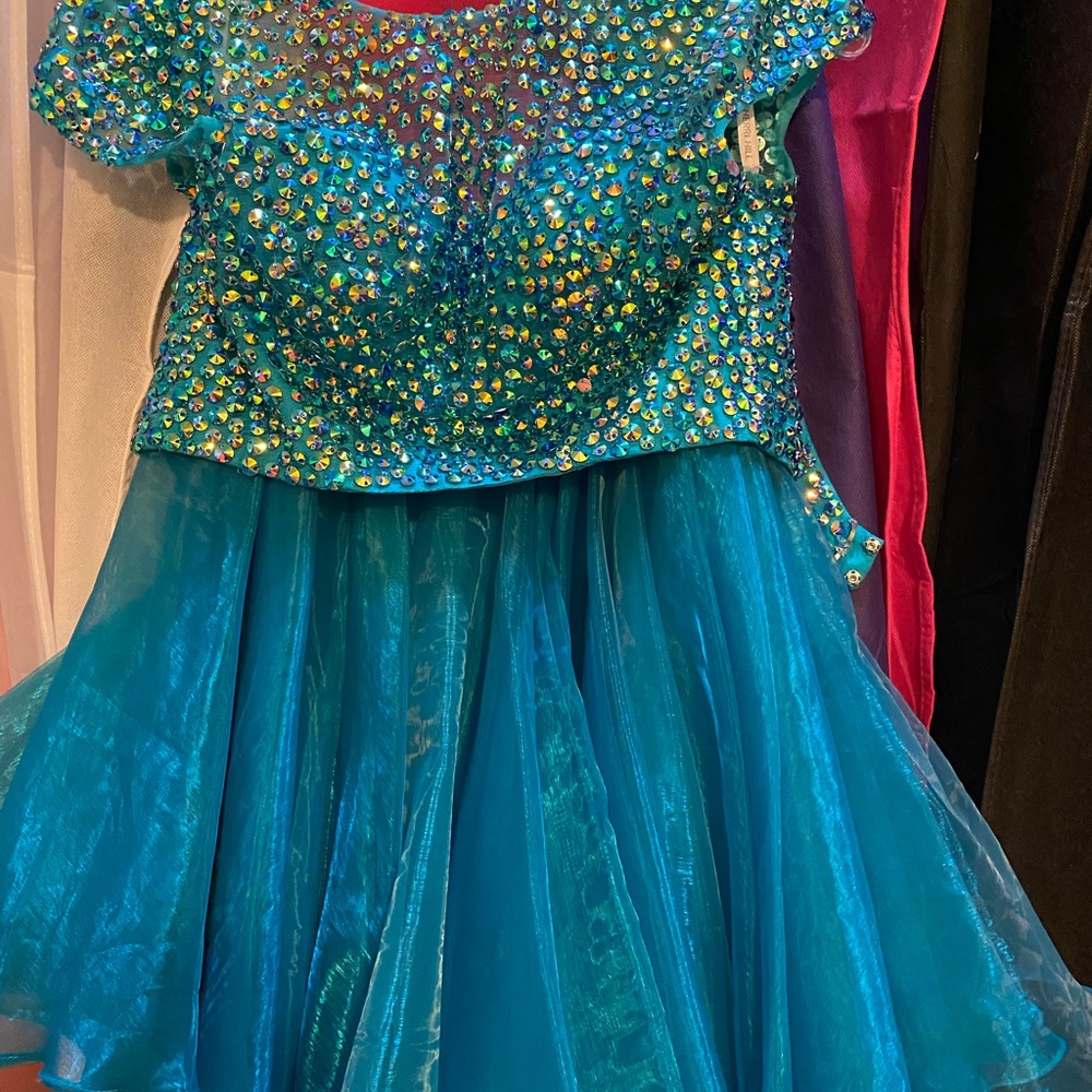 Sherri Hill Aqua Cocktail